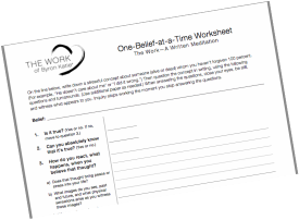 One Belief At A Time worksheet